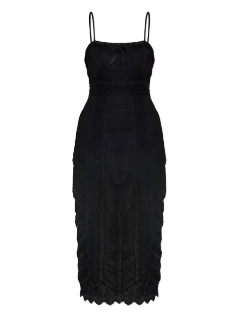 LoveShackFancy Celadine lace-insert midi dress