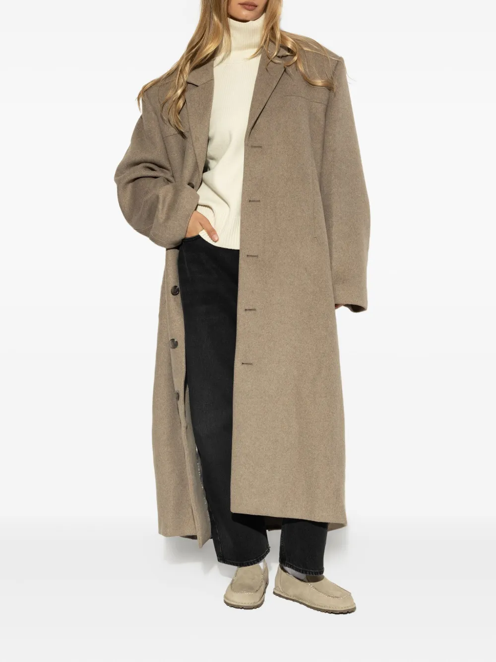Birkenstock Utti Shearling suede loafers Neutrals