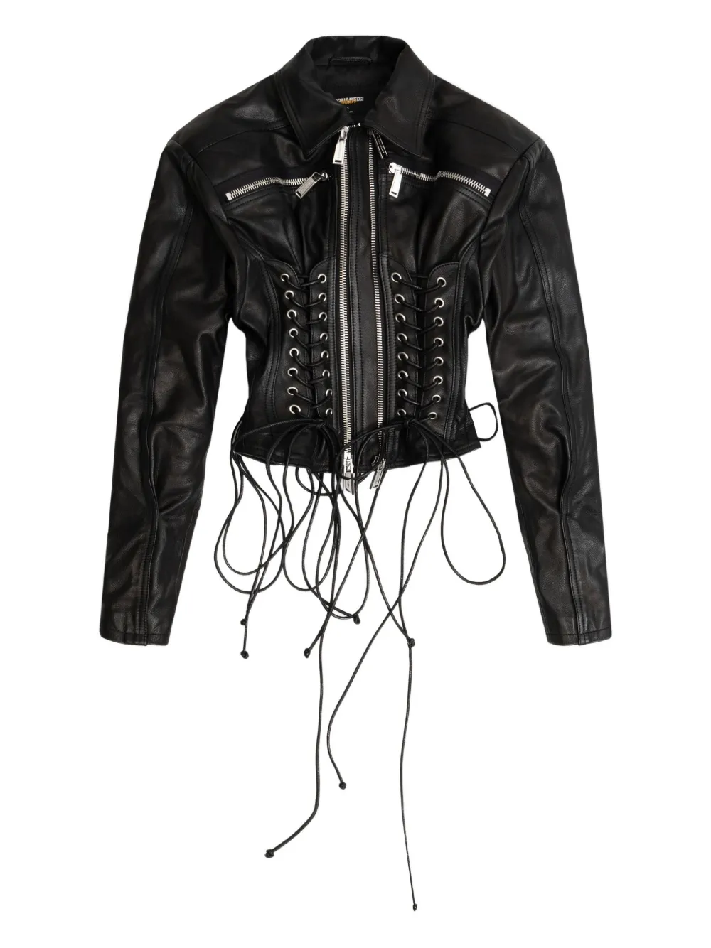 DSQUARED2 x Ducati zip lace-up jacket | Black | Image 1