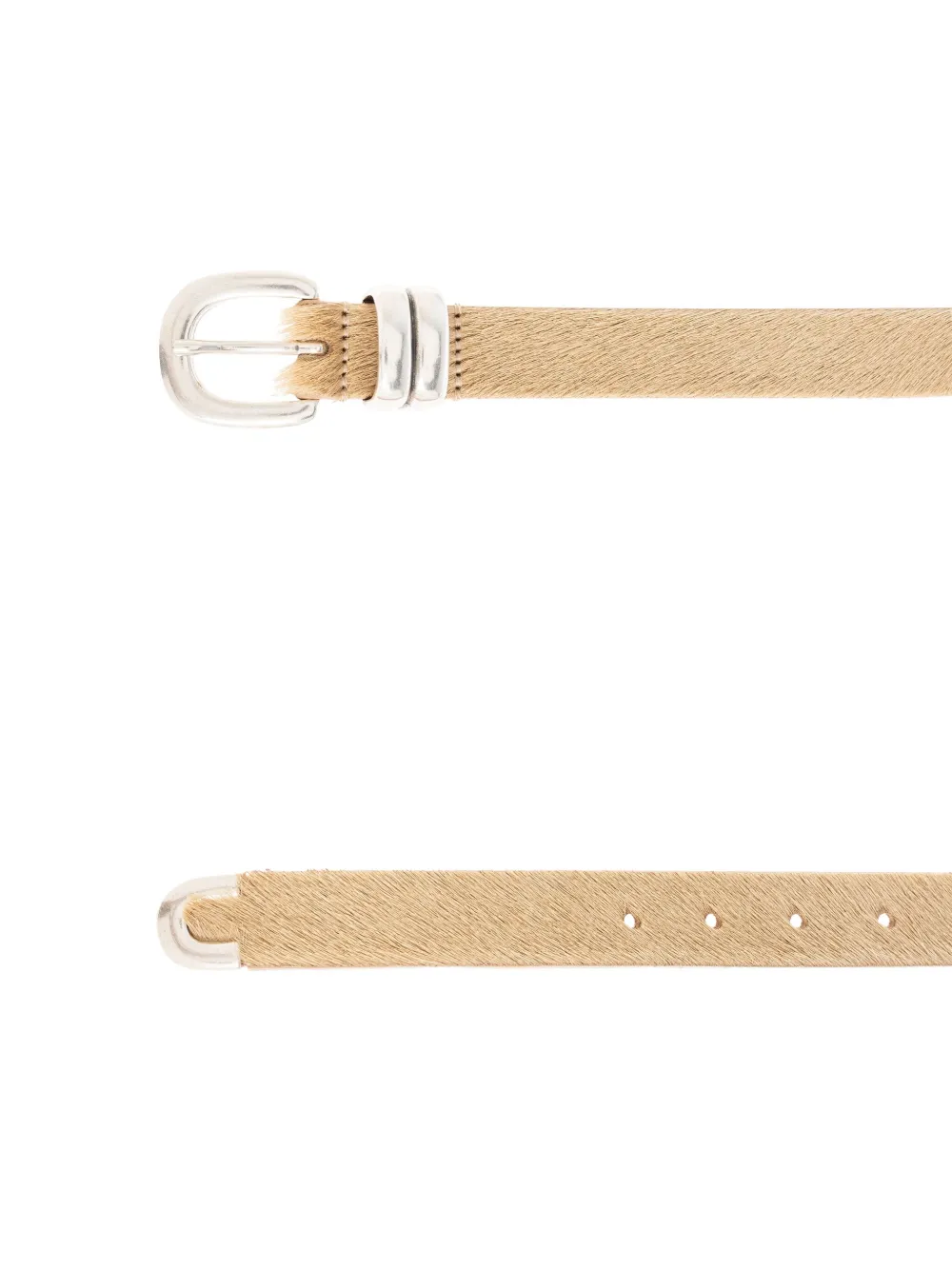 By Malene Birger Leren gespriem Beige