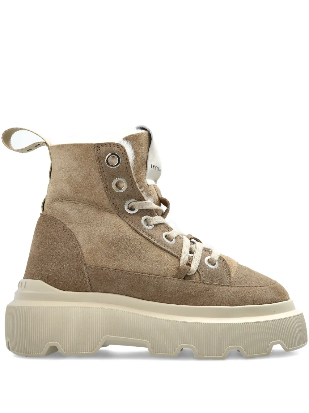Inuikii Matilda lace-up platform boots Neutrals