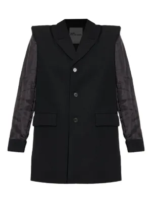 ジャケット・アウター noir keininomiya COMMEdesGARCONS CDG Noir Kei Ninomiya Comme De Garçons Copped Bike Jacket Faux Leather