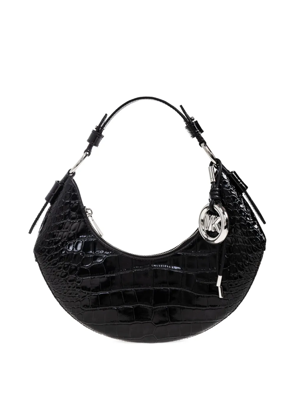 Michael Kors Medium Koa schoudertas met logo-bedel Zwart