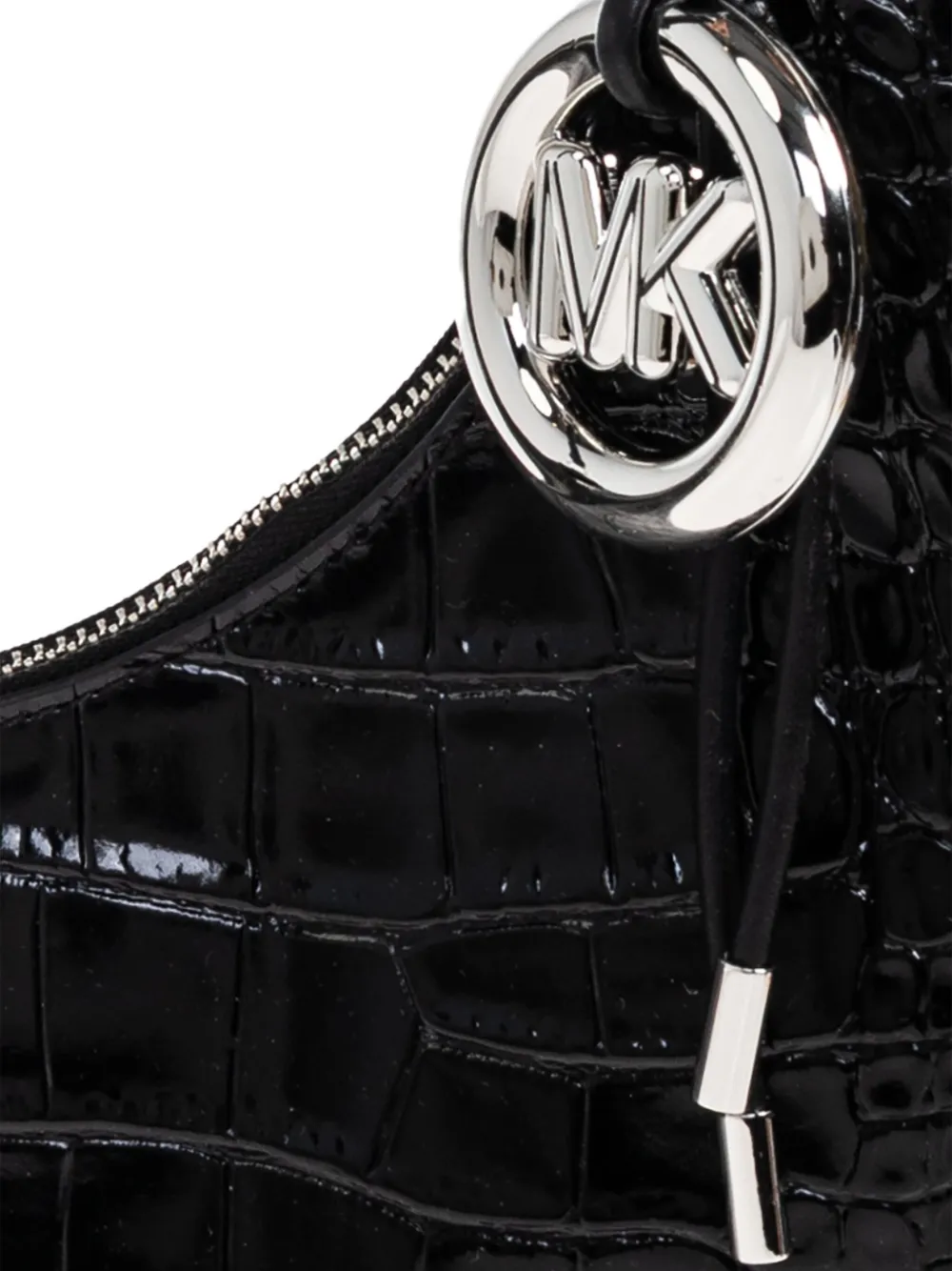 Michael Kors Medium Koa schoudertas met logo-bedel Zwart