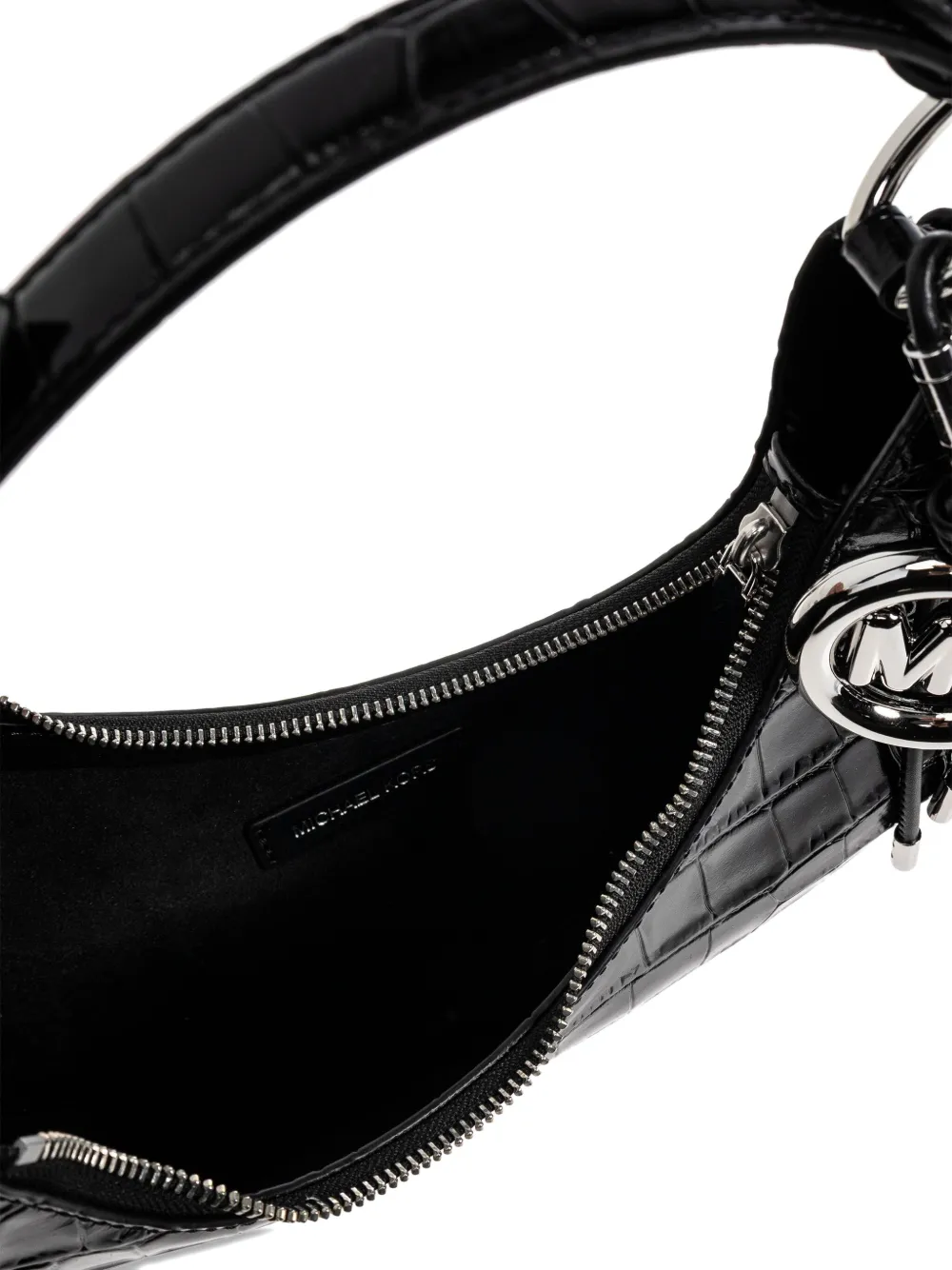 Michael Kors Medium Koa schoudertas met logo-bedel Zwart