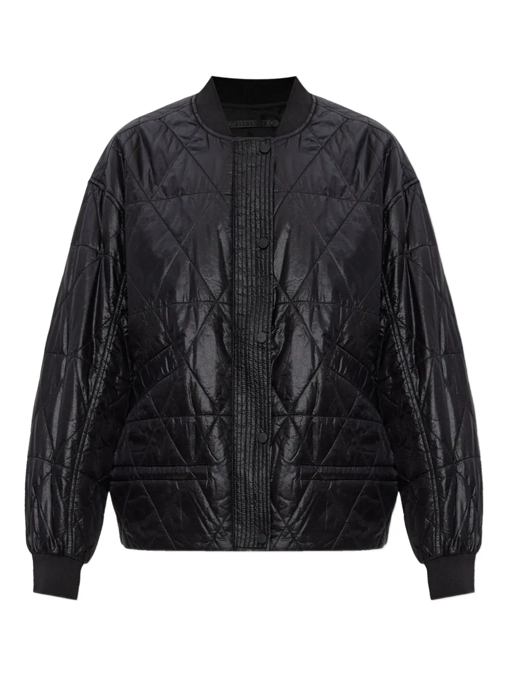 Allsaints Alii Bomber Jacket In Black