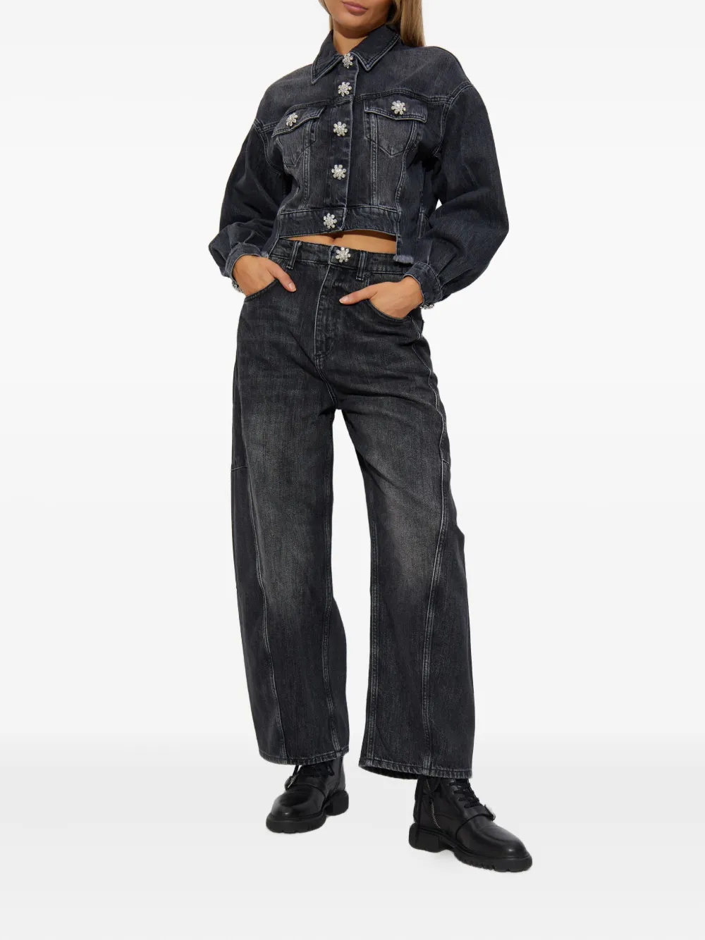 AllSaints Carter broek - Zwart