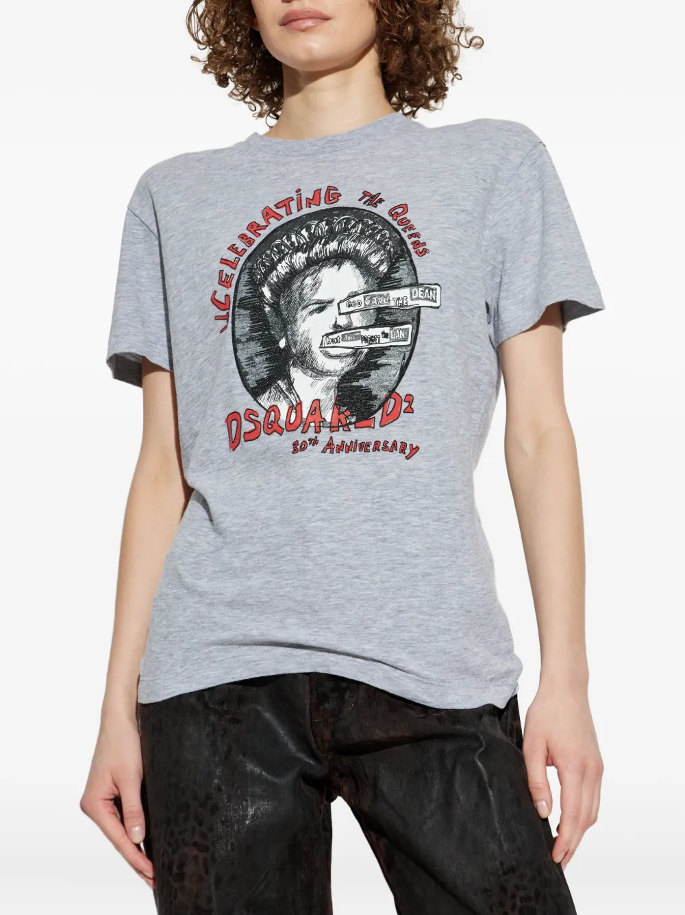 DSQUARED2 Katoenen T-shirt Grijs