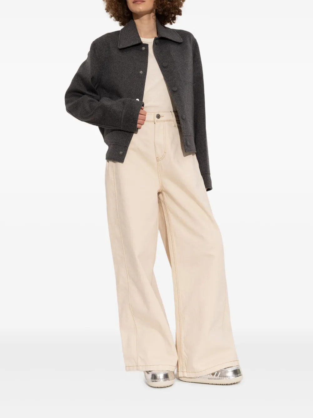 Inuikii Mountain gewatteerde metallic snow boots Zilver