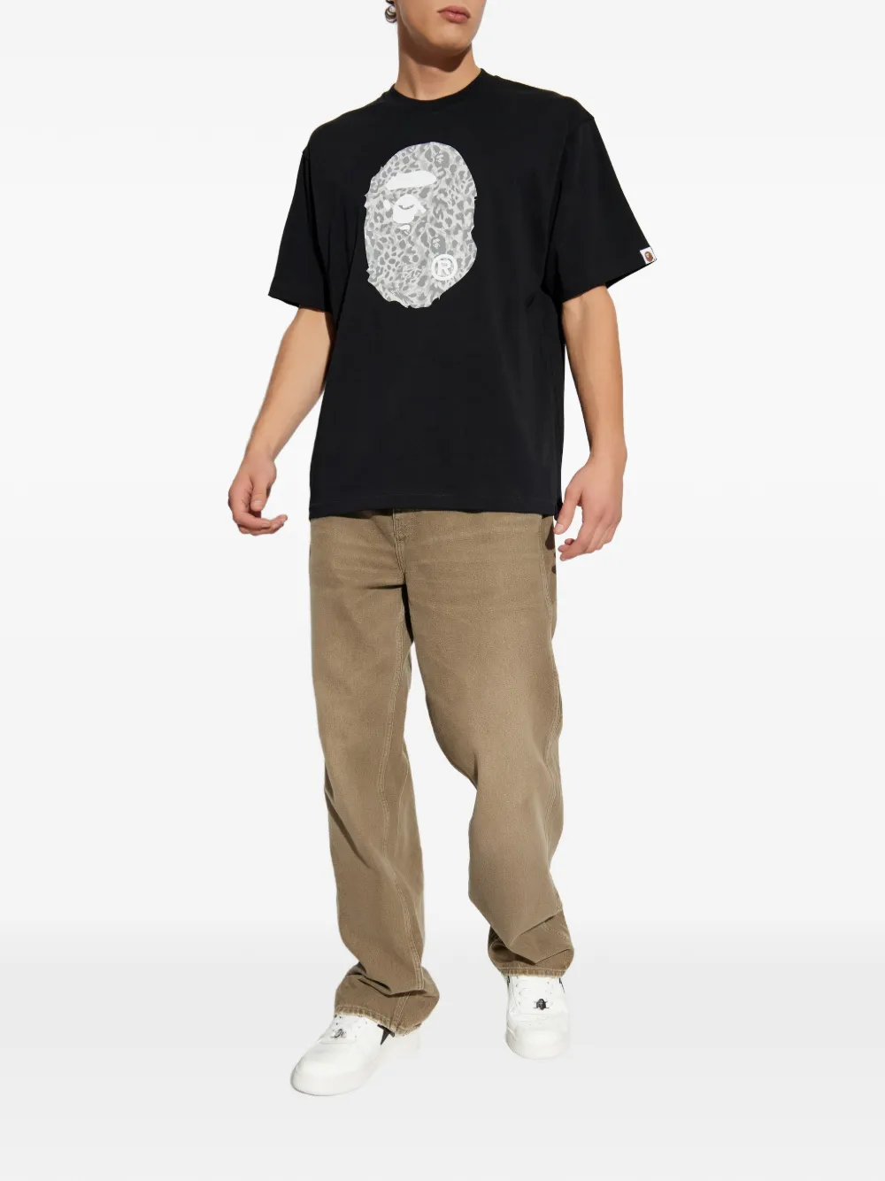 A BATHING APE Ape Head T-shirt - Zwart