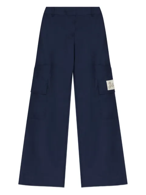 Off-White patch-pocket wide-leg trousers