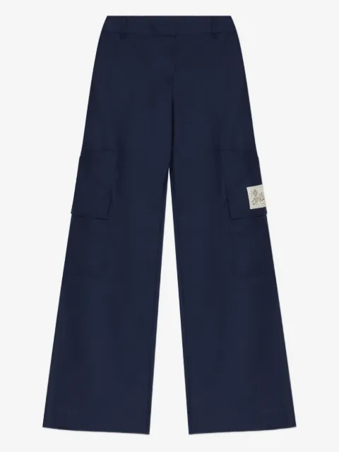 Off-White patch-pocket wide-leg trousers