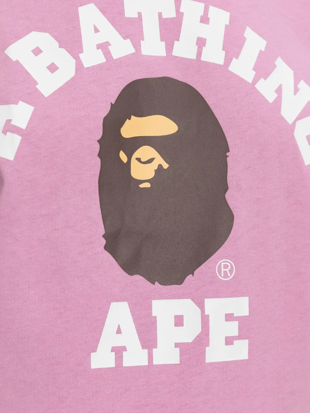 A Bathing Ape Ape Head T-shirt In Pink