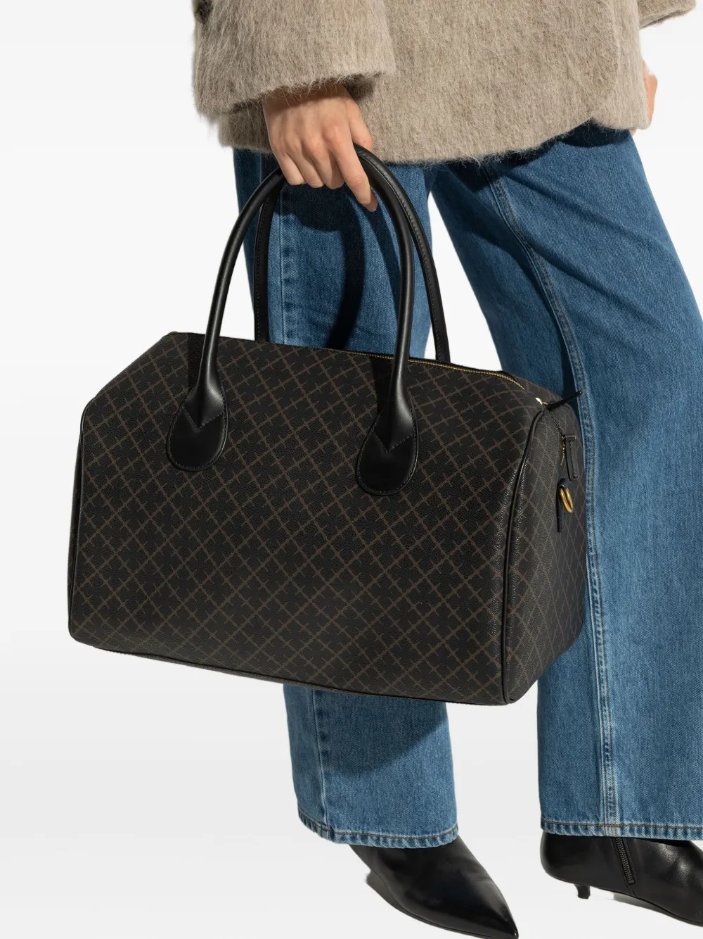 By Malene Birger geometric-pattern tote bag - Bruin