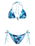 A BATHING APE® camouflage-print bikini - Blue