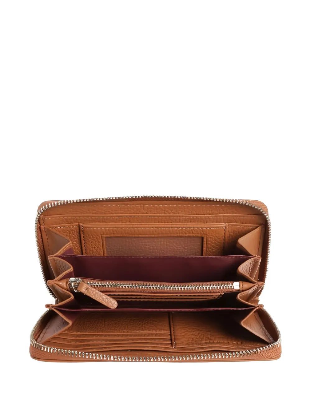 Coccinelle Zip-around Leather Wallet In Brown