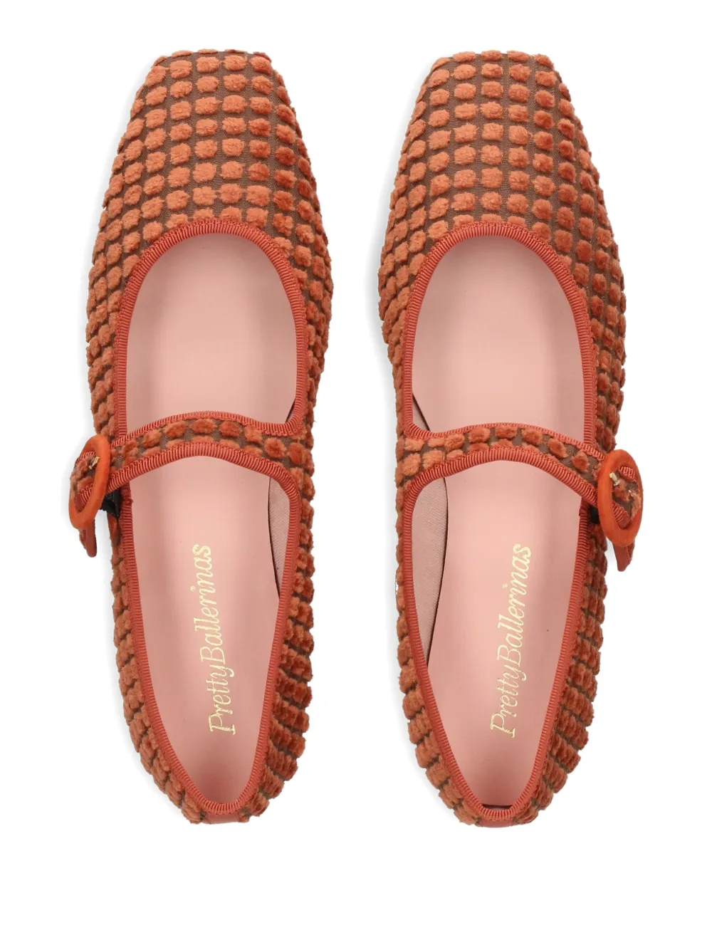 Pretty Ballerinas Georgia buckle-detail ballet flats Red