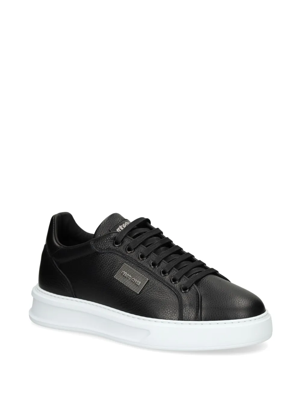 Roberto Cavalli leather plaque sneakers | Low-Tops | Image 2