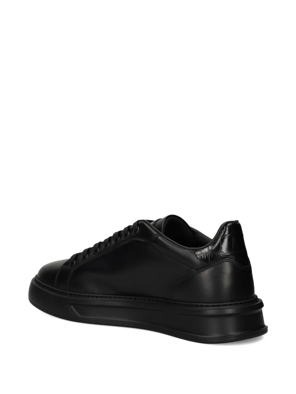 Roberto Cavalli logo-plaque platform sneakers Black