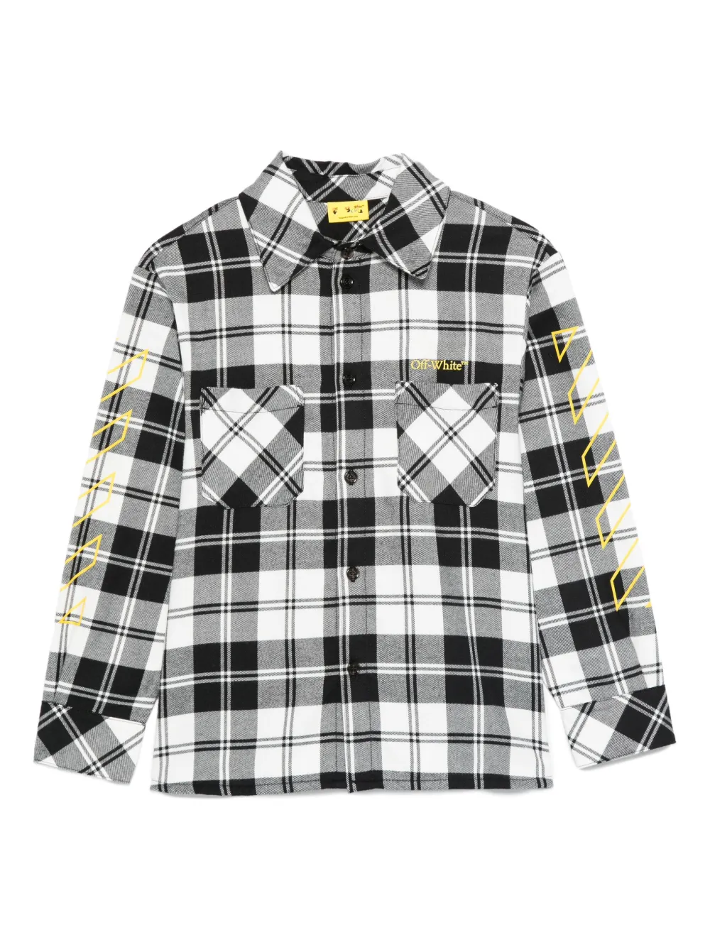 Off-White チェック シャツ - ブラック Off-White チェック シャツ - ブラック