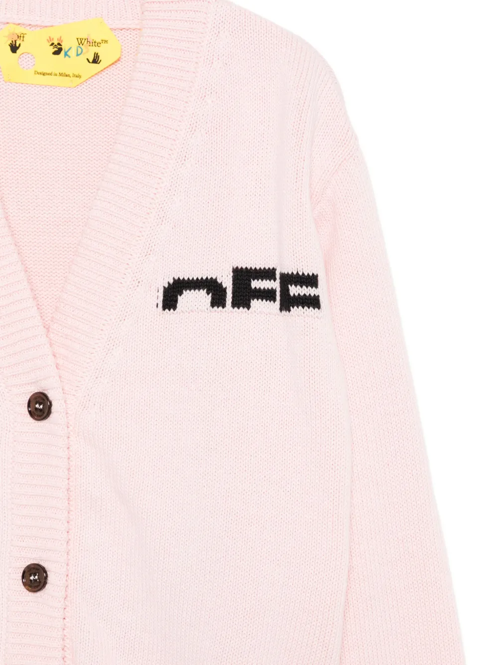 Off-White Kids Vest met logodetail Roze
