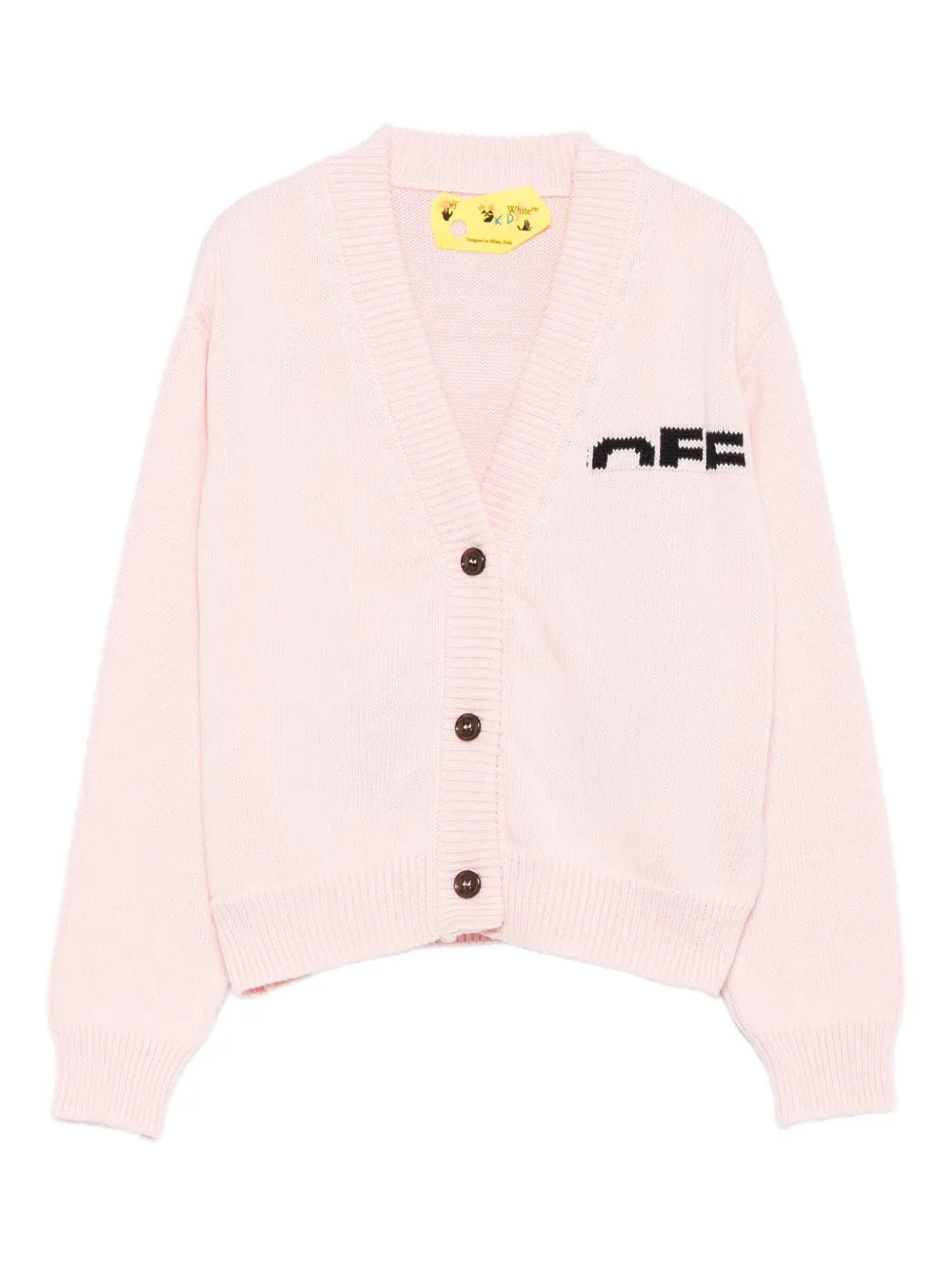Off-White Kids ボタン カーディガン - ピンク Off-White Kids ボタン カーディガン - ピンク