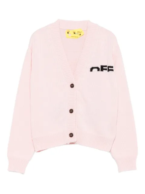 Off-White Kids logo-detail button cardigan