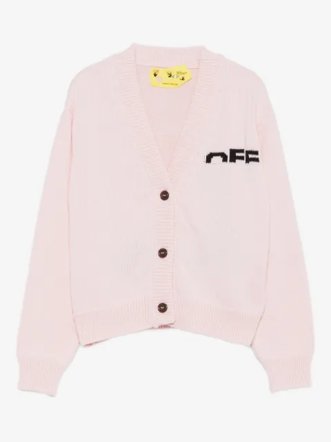 Off-White Kids cardigan à détail de logo