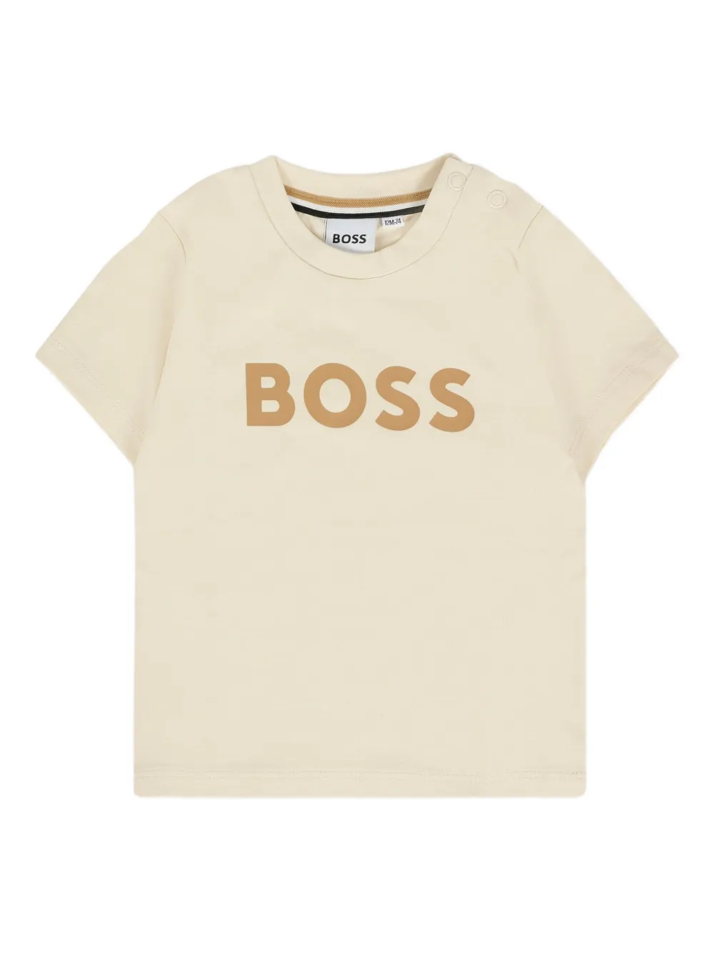 Bosswear Logo-print Cotton T-shirt In Neutral