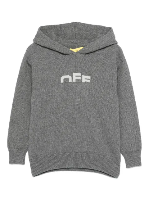 Off-White Kids logo-embroidered hoodie