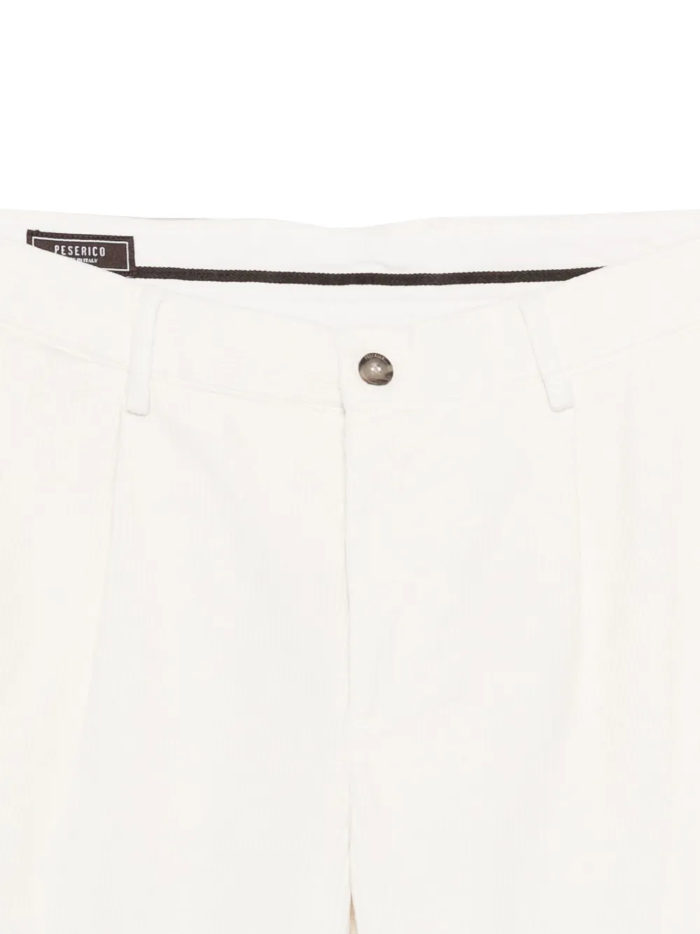 Peserico Broek met geplooide voorkant Wit