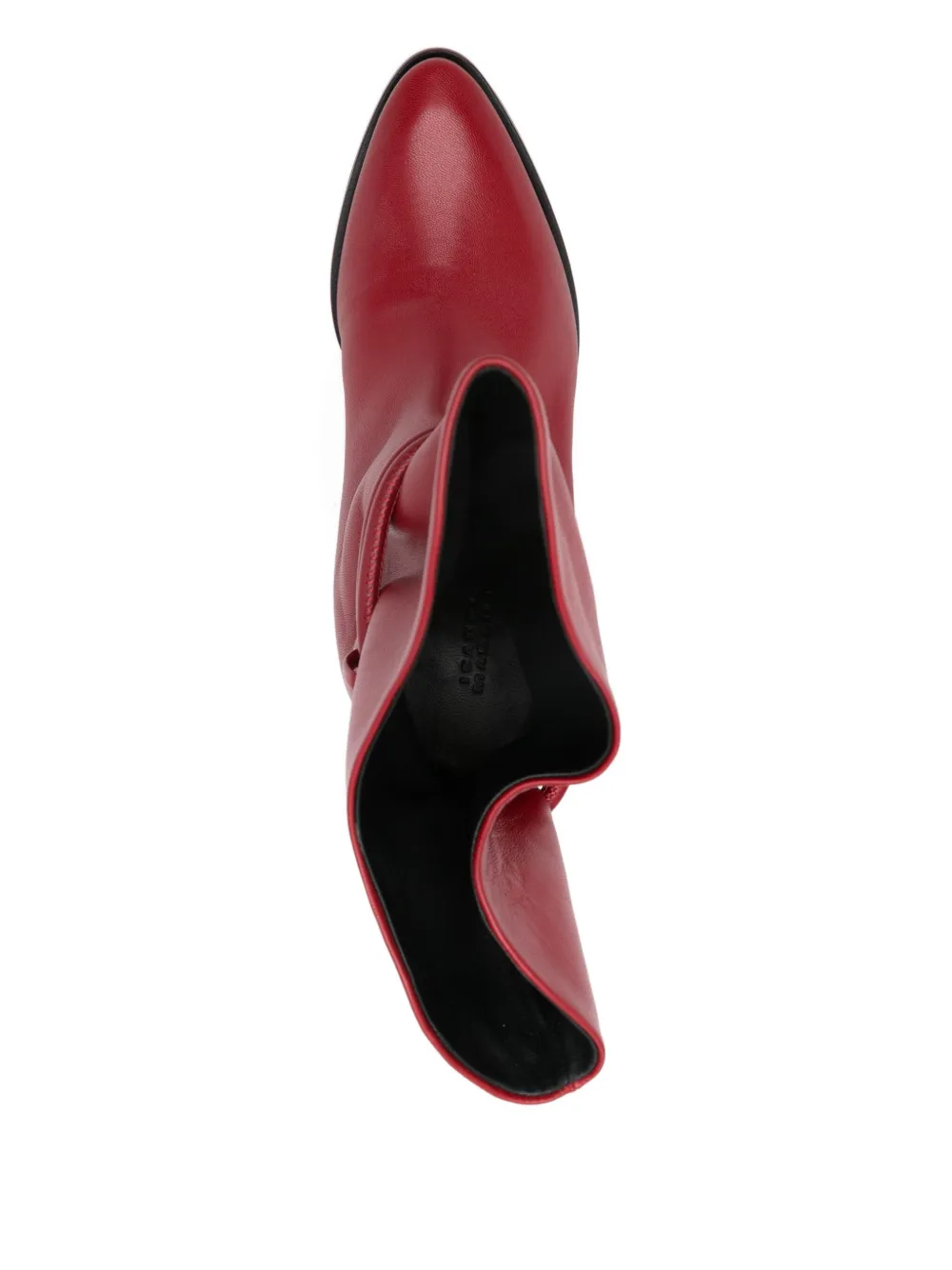Isabel Marant 90mm Lolya Boots In Leather In Red