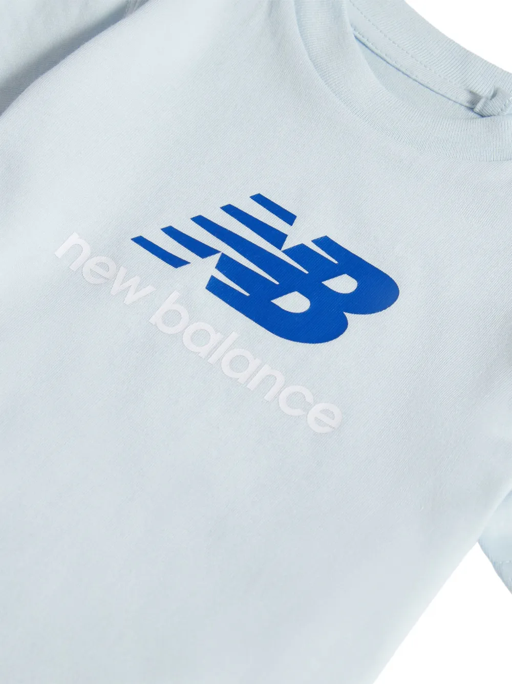 New Balance Kids T-shirt met logoprint Blauw