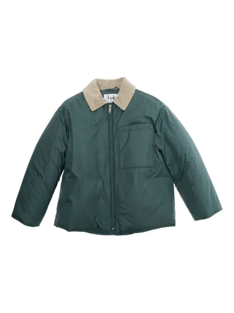 Il Gufo corduroy-collar padded jacket