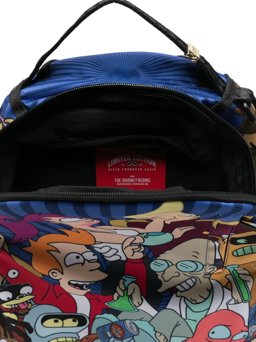 sprayground kid Futurama rugzak Blauw