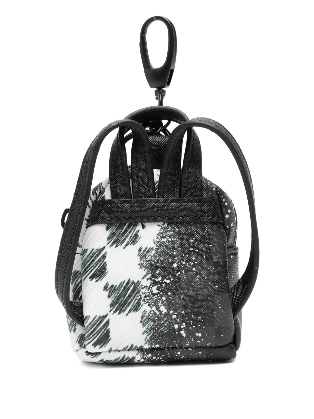 Sprayground Kid Shark-print Keyring In Black
