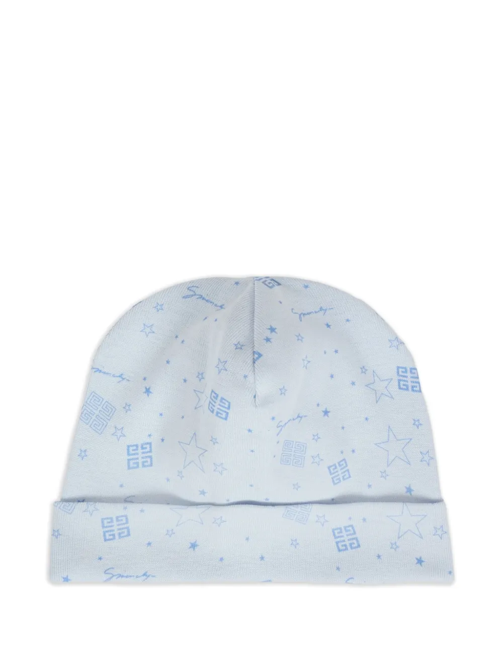 Givenchy Logo-print Star-pattern Baby Set In Blue