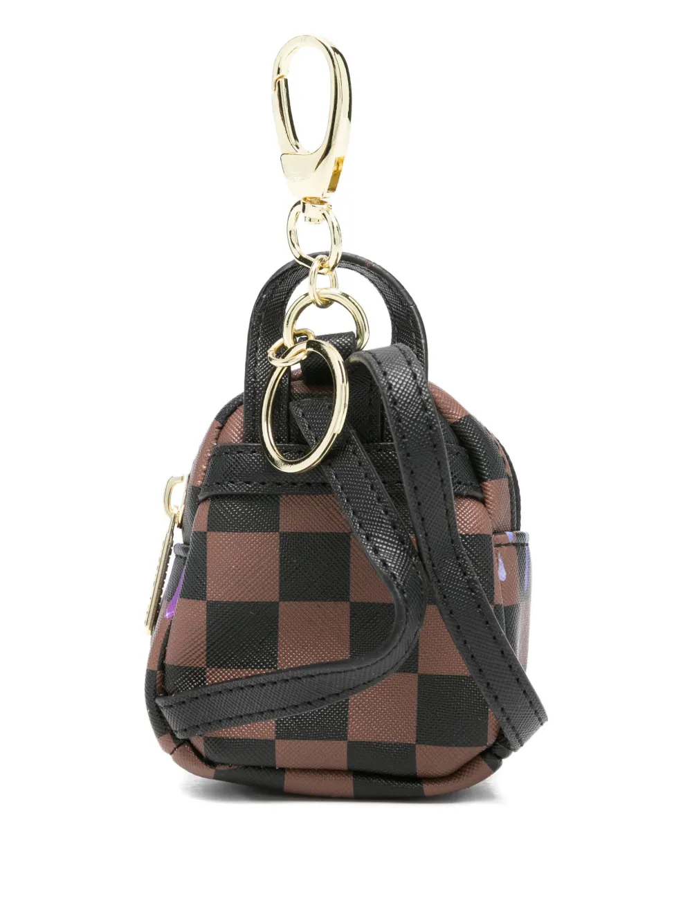 Sprayground Kid Check-pattern Keyring In Multi