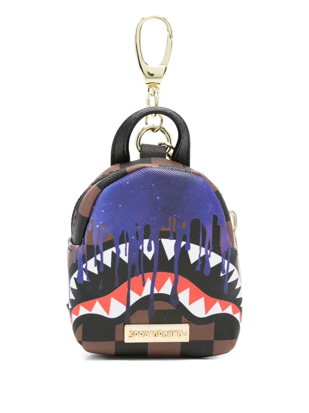 Sprayground Kid Check-pattern Keyring In Multi