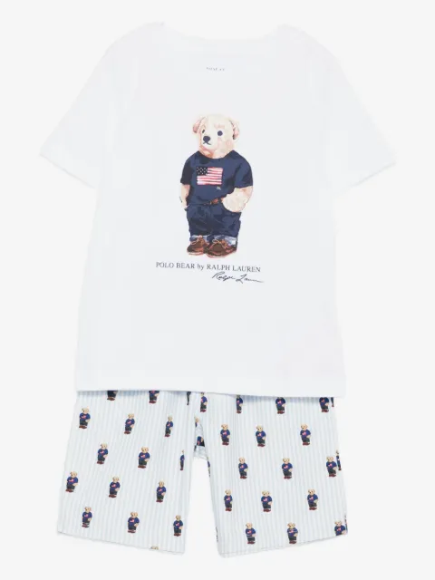 POLO RALPH LAUREN KIDS pijama con motivo Polo Bear