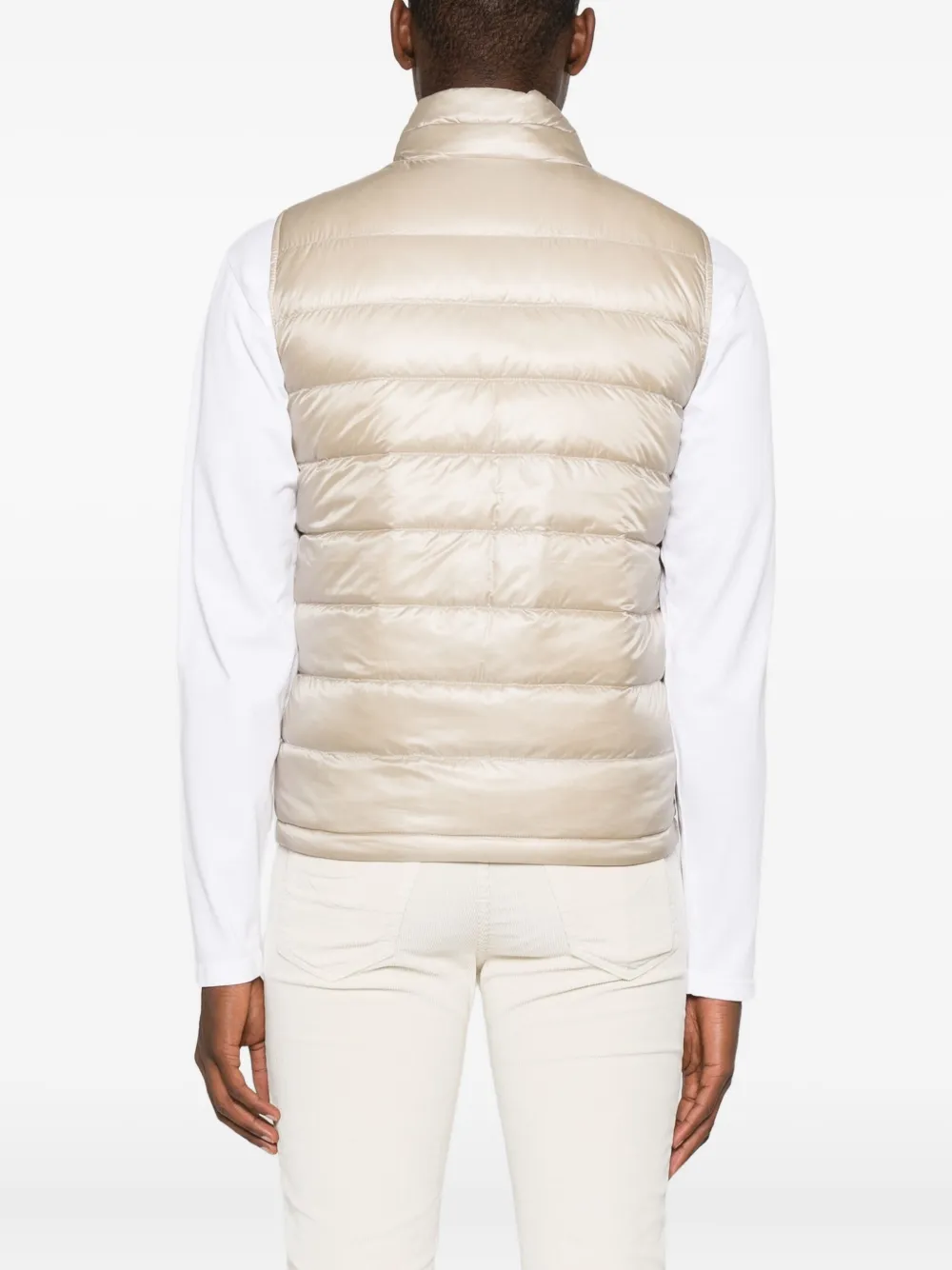 Herno Quilted Gilet In Neutral