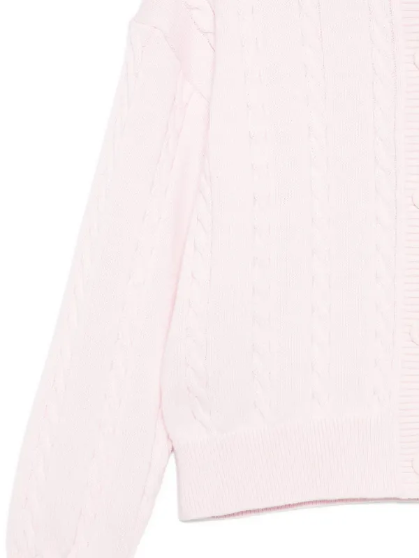 Tommy Hilfiger Junior cable-knit Cardigan Pink FARFETCH MY