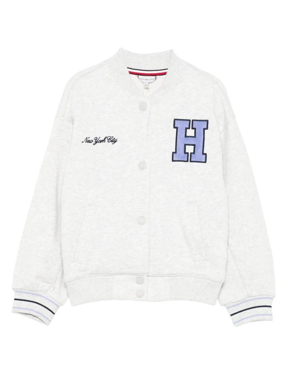 Tommy Hilfiger Junior embroidered bomber jacket | Grey | Image 1