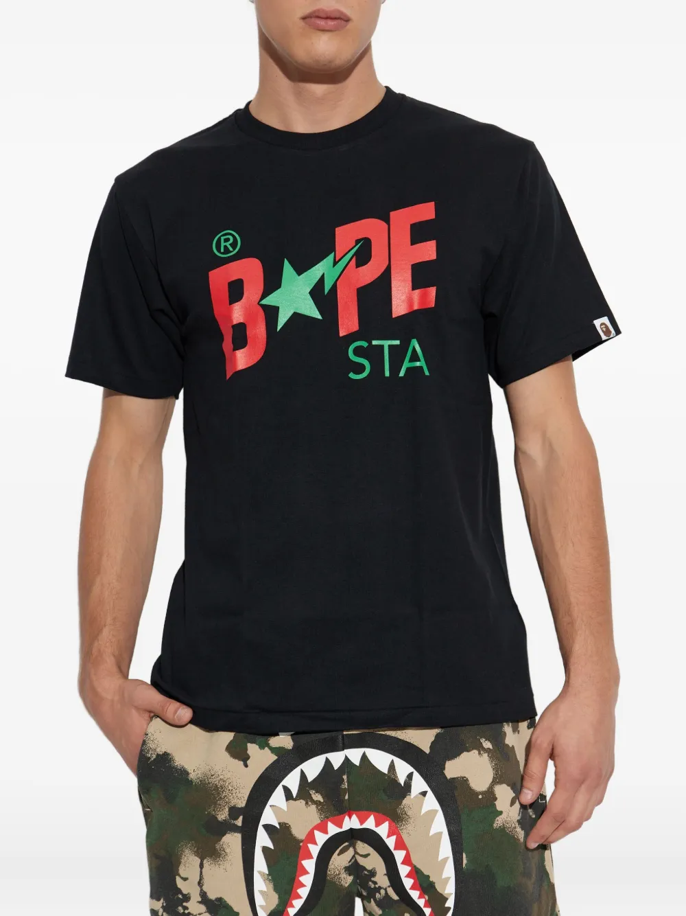 A BATHING APE Bape Sta T-shirt Zwart