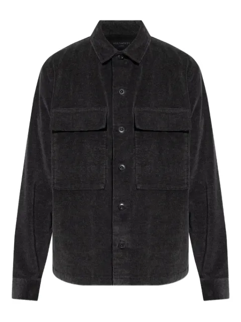 AllSaints camisa de pana con bolsillo