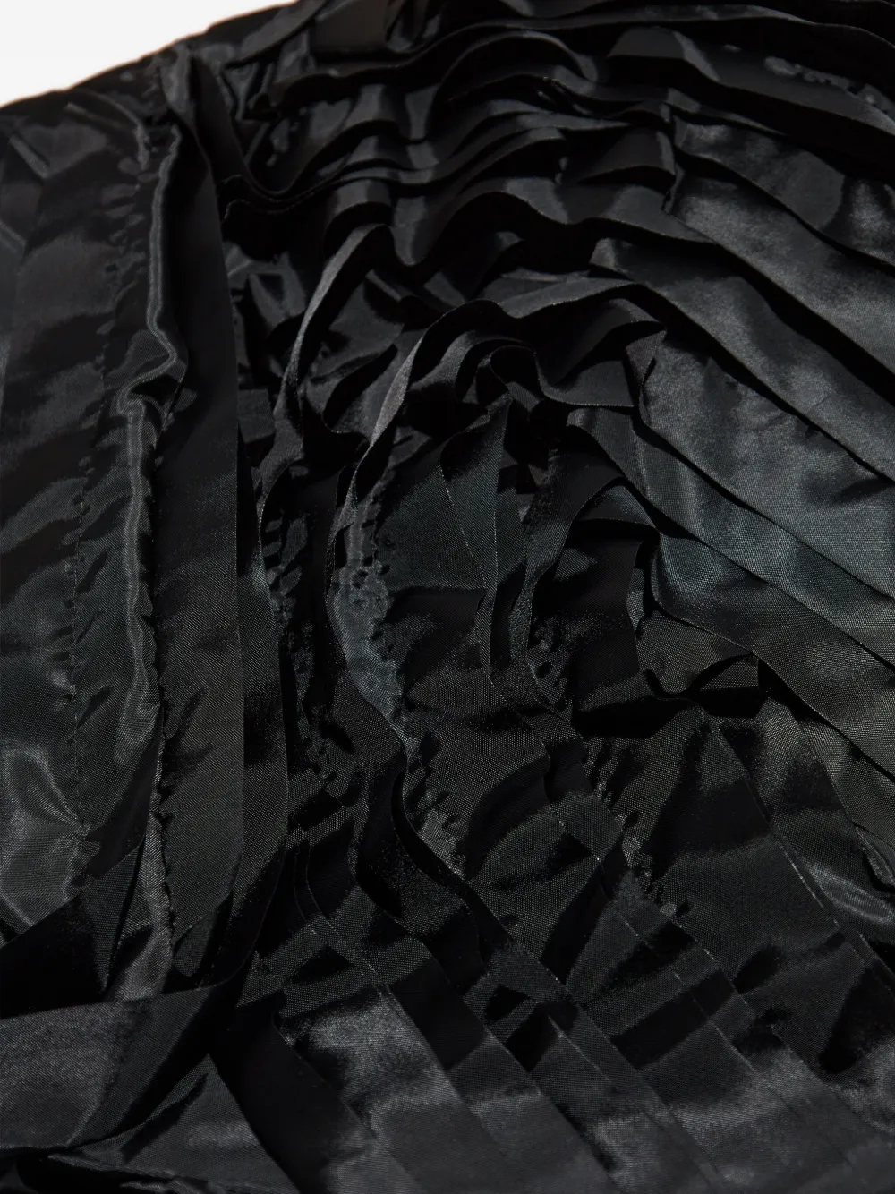 Comme Des Garçons Comme Des Garçons Midi-jurk met ruches Zwart