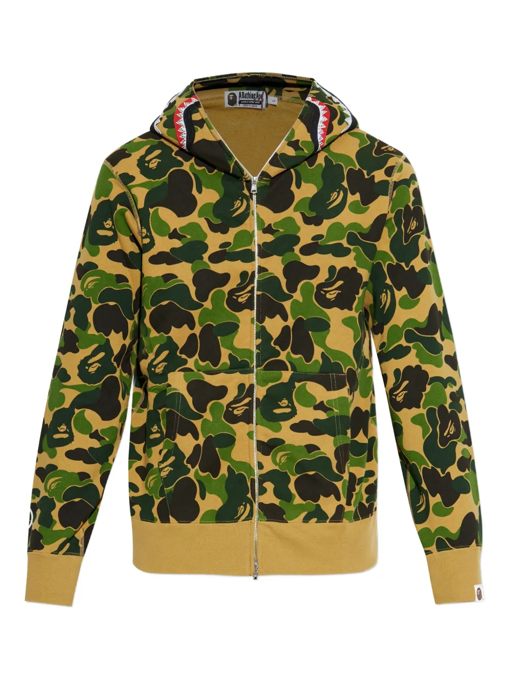 A BATHING APE® camouflage-pattern hoodie | Green | Image 1
