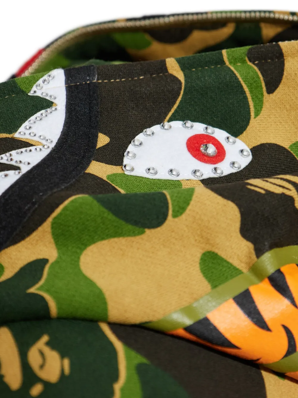 A BATHING APE Hoodie met camouflageprint Groen