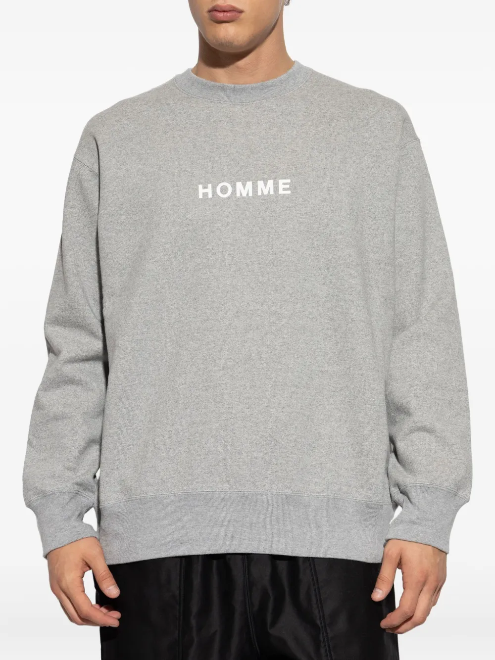 Comme des Garçons Homme Sweater met ronde hals Grijs