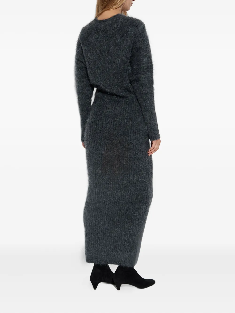 By Malene Birger Mohair Maxi Dress In Gray